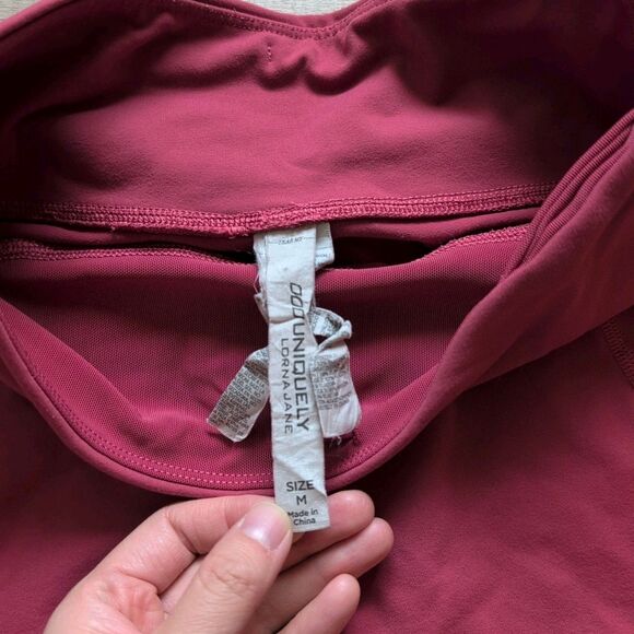 Lorna Jane Leggings Womens Medium M Pink High Rise Tight Ladies - Picture 5 of 7